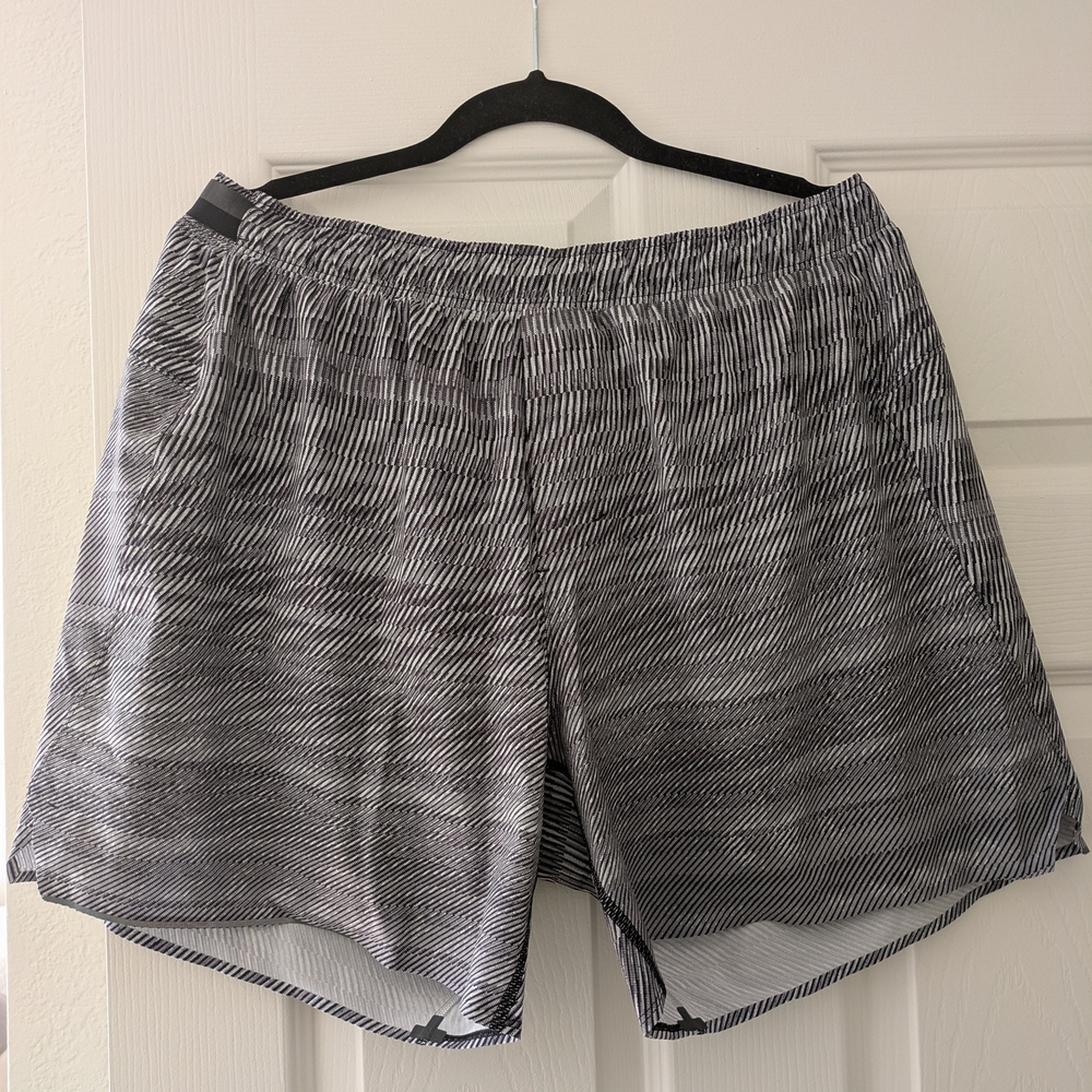 Lululemon Athletica Black and White Athletic Shorts